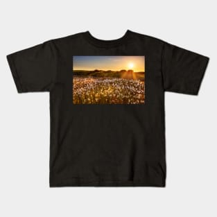 Cotton Grass on Cefn Bryn, Gower Kids T-Shirt